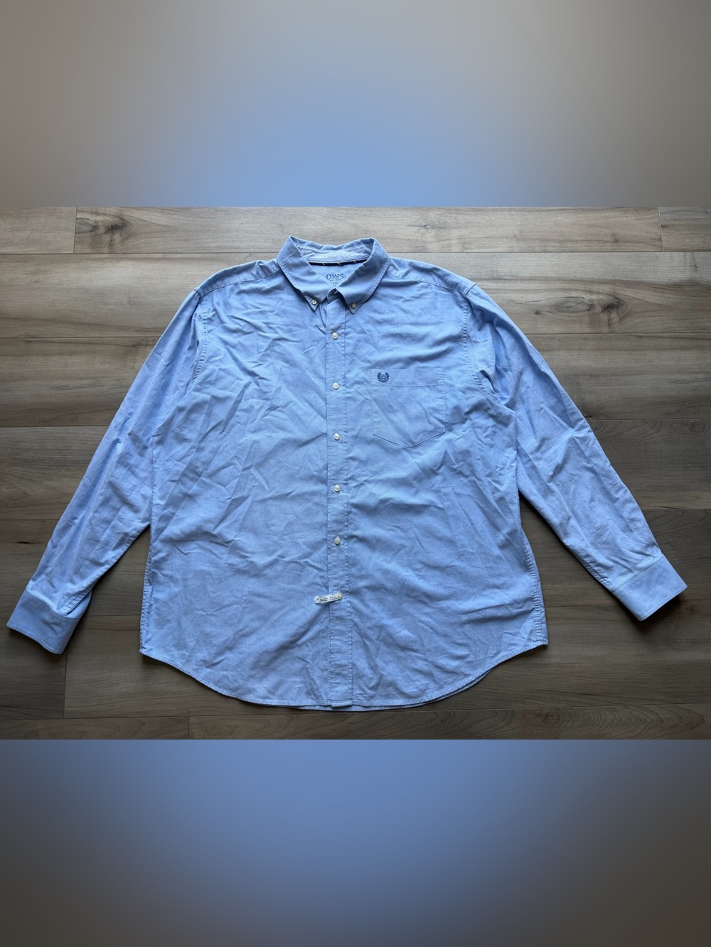 Chaps Men’s Light Blue Button-Down Dress Shirt